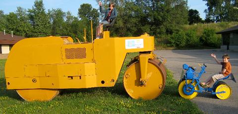 Big and Small Steamroller